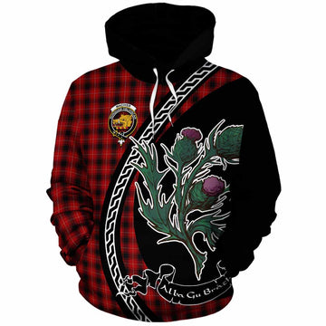 MacIver (McIver) Family Crest Tartan Cotton Hoodie Alba Thistle Inspired