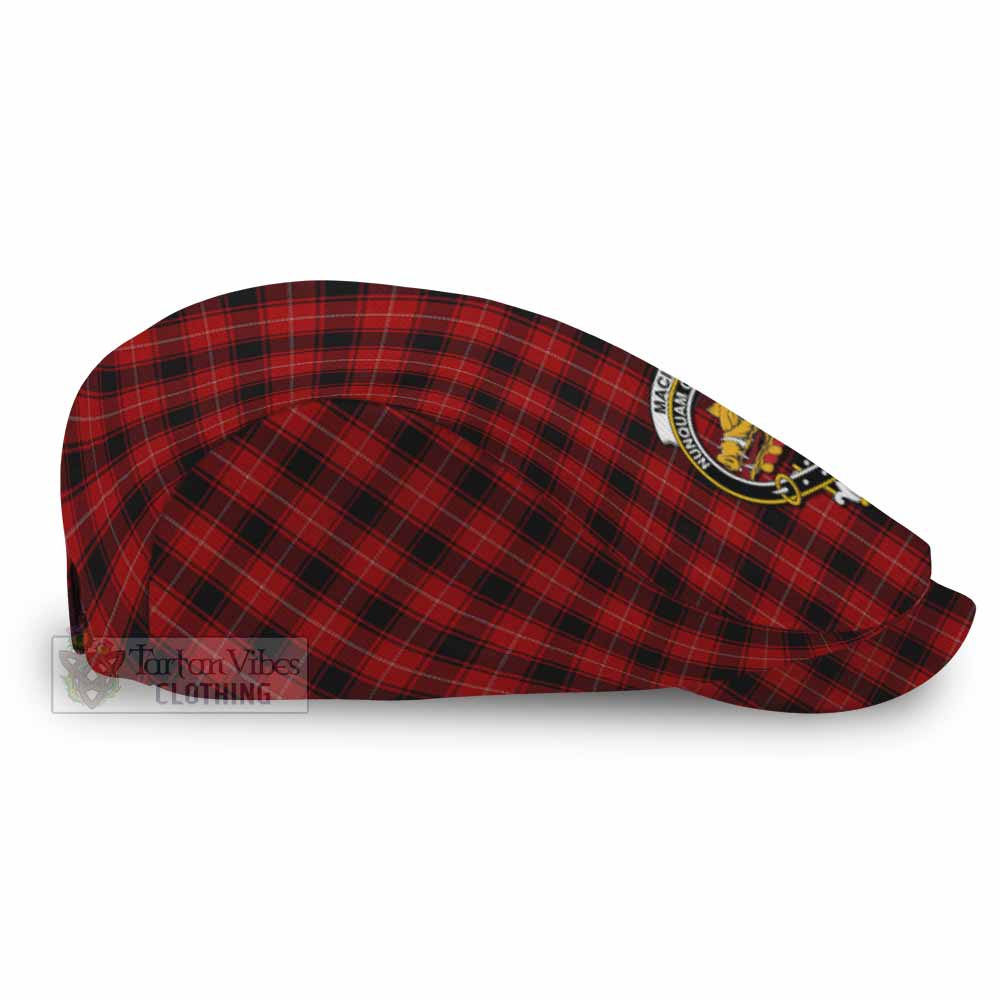 MacIver (McIver) Family Crest Tartan Jeff Cap, Tartan Flat Cap