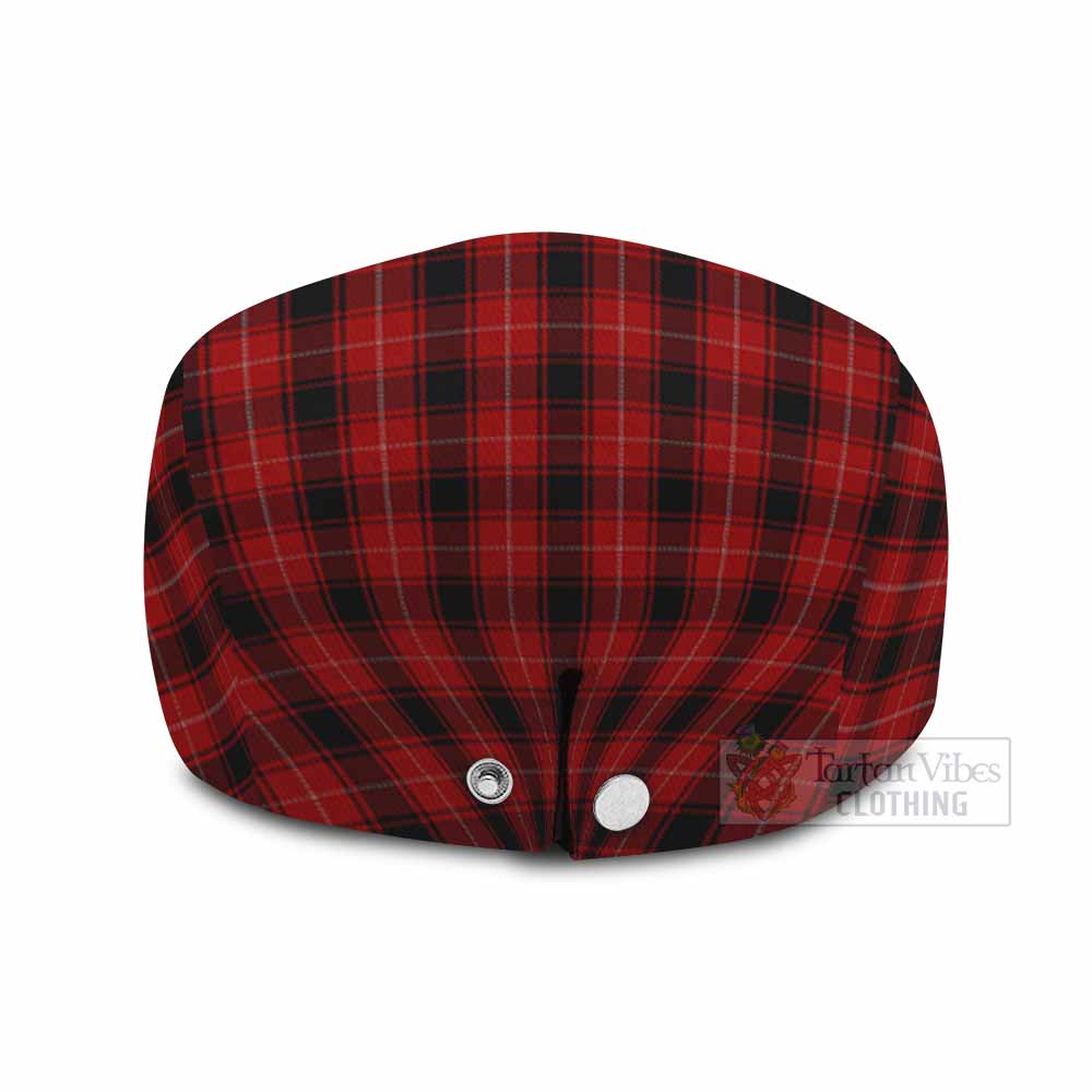 MacIver (McIver) Family Crest Tartan Jeff Cap, Tartan Flat Cap