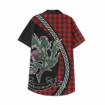 MacIver (McIver) Family Crest Tartan Kid Hawaiian Shirt Alba Thistle Inspired - Tartan Vibes Clothing
