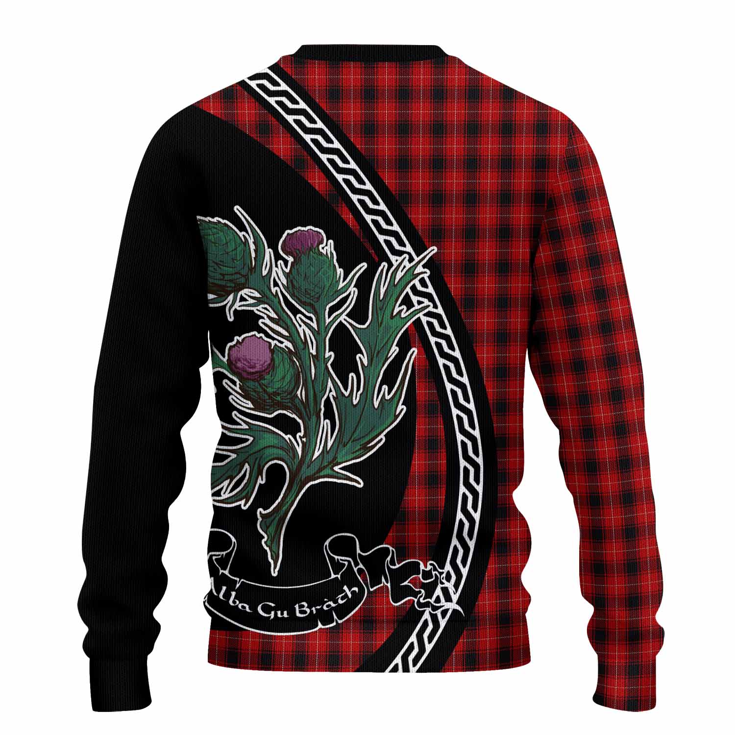 MacIver (McIver) Family Crest Tartan Knitted Sweater Alba Thistle Inspired - Tartan Vibes Clothing