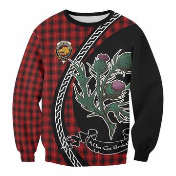 MacIver (McIver) Family Crest Tartan Sweatshirt Alba Thistle Inspired