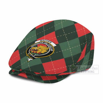 MacIver (McIver) Scottish Family Crest Flat Cap, Jeff Cap Argyle Plaid Christmas Style