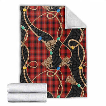 MacIver (McIver) Scottish Tartan Twisted Ropes Stylized Blanket X-Large 59 x 79 inches 150 x 200 cm - Tartan Vibes Clothing
