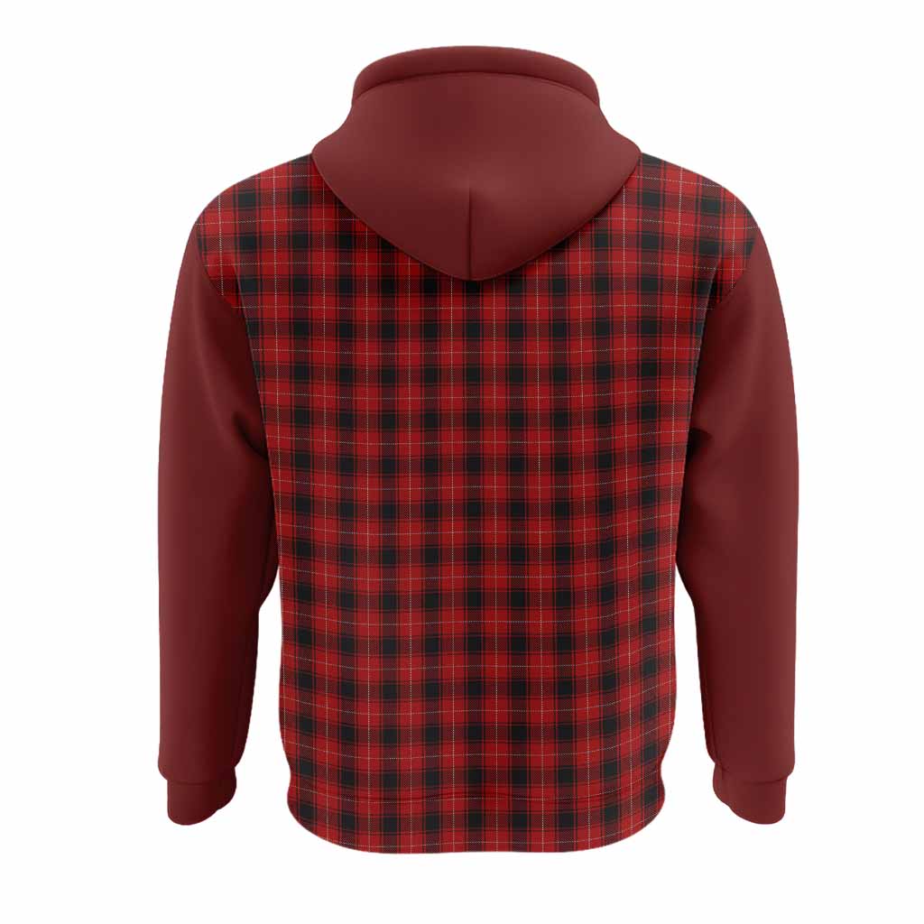 MacIver (McIver) Tartan Accent Hoodie with Family Crest