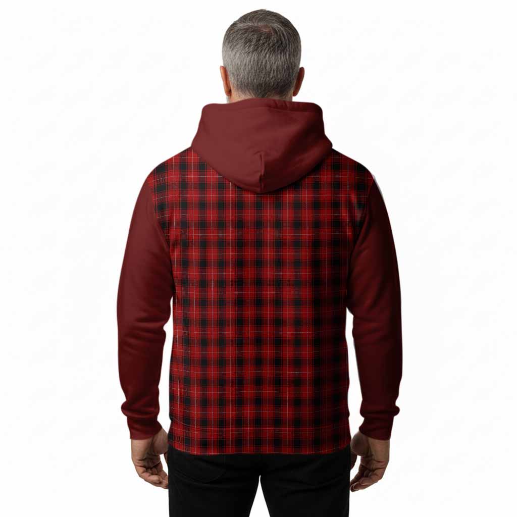 MacIver (McIver) Tartan Accent Hoodie with Family Crest