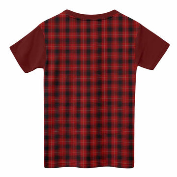 MacIver (McIver) Tartan Accent Kid T-shirt with Family Crest