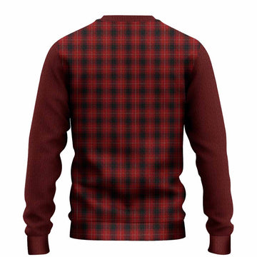 MacIver (McIver) Tartan Accent Knitted Sweater with Family Crest