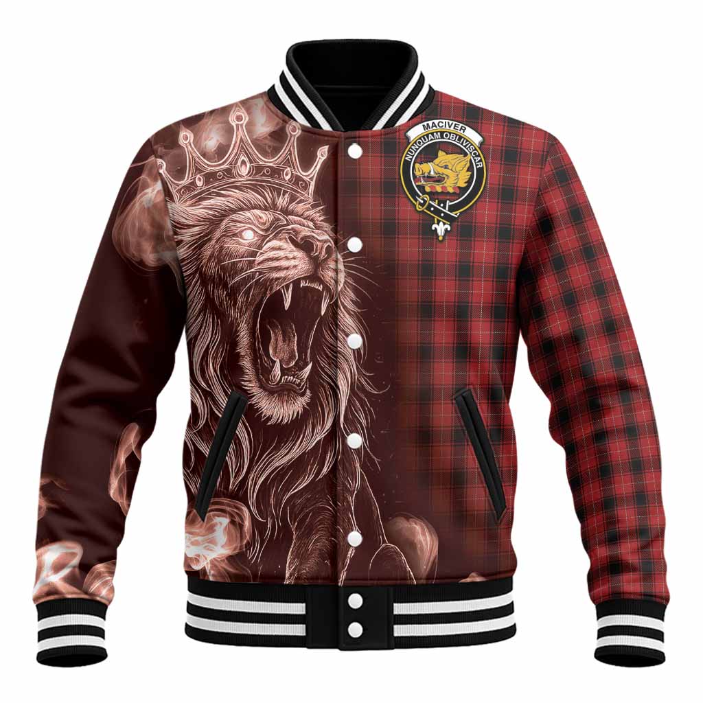 MacIver (McIver) Tartan Baseball Jacket Roaring Lion Heritage