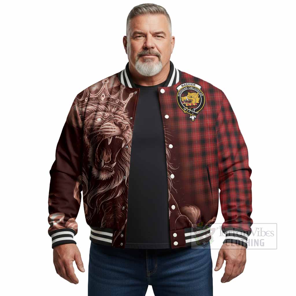 MacIver (McIver) Tartan Baseball Jacket Roaring Lion Heritage