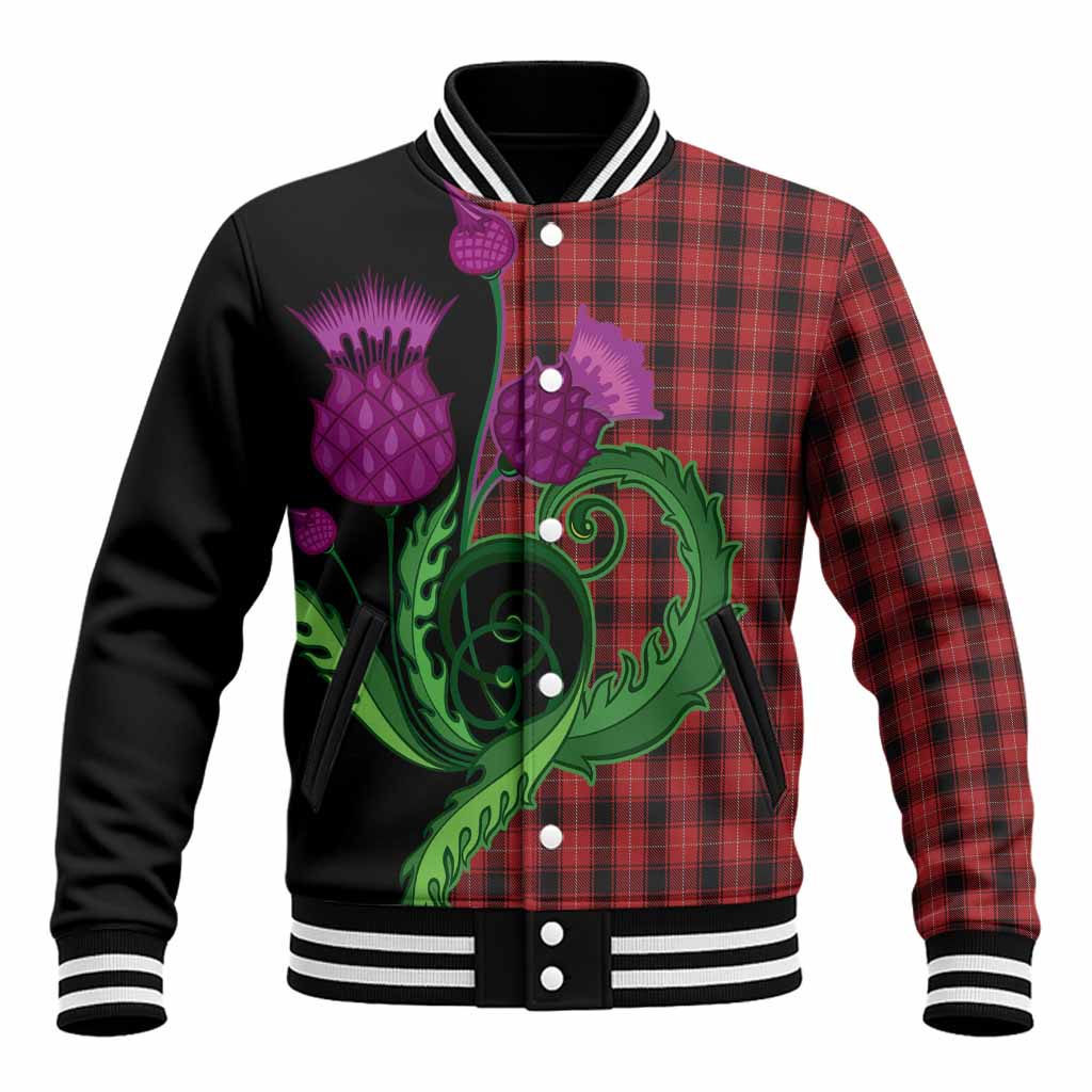MacIver (McIver) Tartan Baseball Jacket Traditional Scottish Thistle