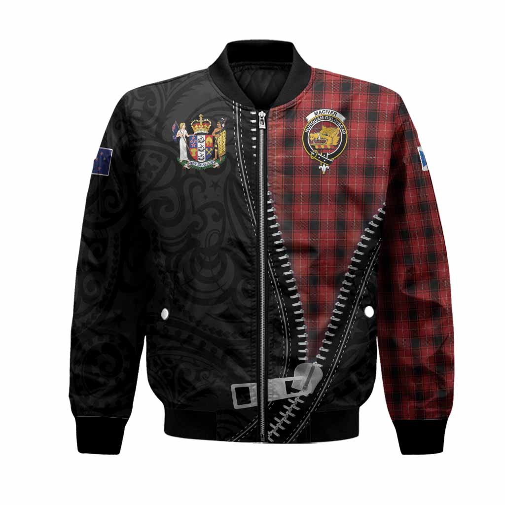 MacIver (McIver) Tartan Bomber Jacket New Zealand Pattern Unique Zipper Stylized