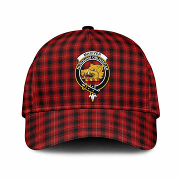 MacIver (McIver) Tartan Classic Cap with Family Crest