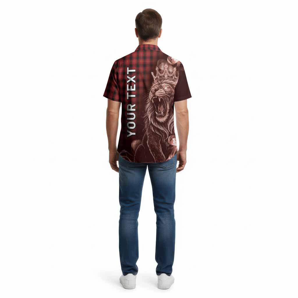 MacIver (McIver) Tartan Cotton Hawaiian Shirt Roaring Lion Heritage