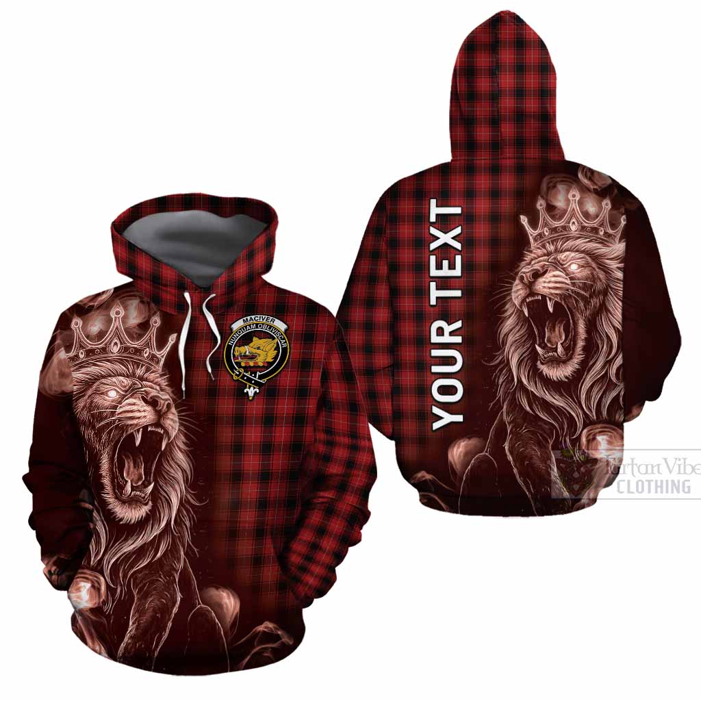 MacIver (McIver) Tartan Cotton Hoodie Roaring Lion Heritage
