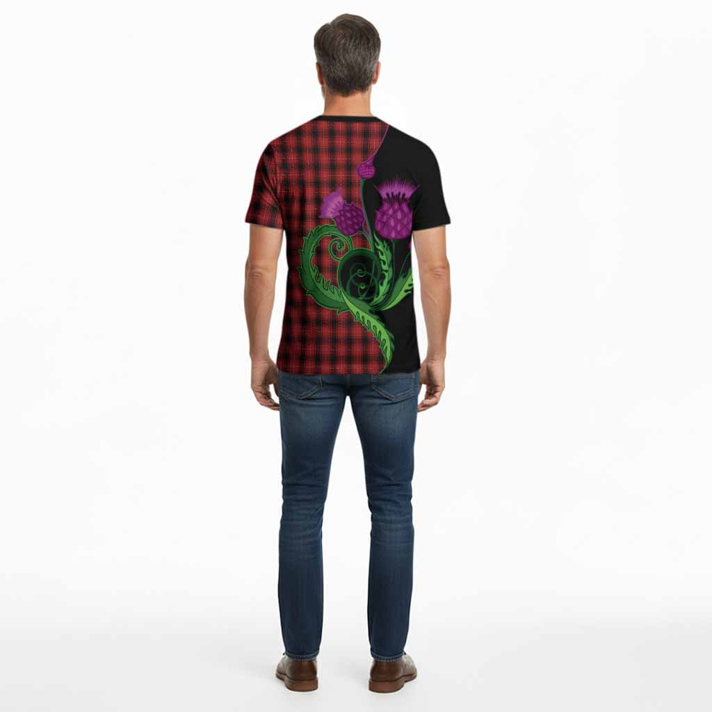 MacIver (McIver) Tartan Cotton T-shirt Traditional Scottish Thistle