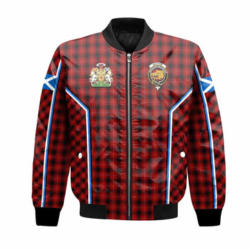 MacIver (McIver) Tartan Crest Bomber Jacket Scotland Coat of Arm Flag Style
