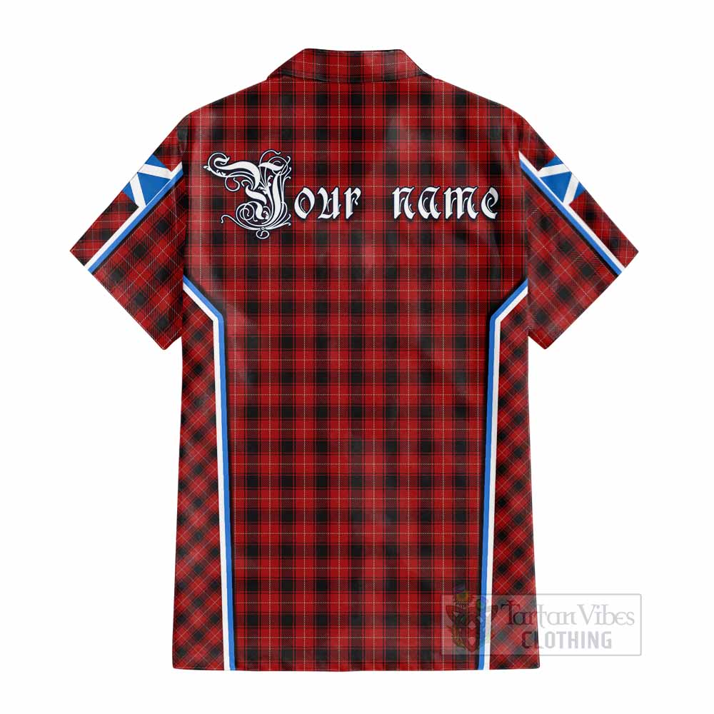 MacIver (McIver) Tartan Crest Cotton Hawaiian Shirt Scotland Coat of Arm Flag Style - Tartan Vibes Clothing