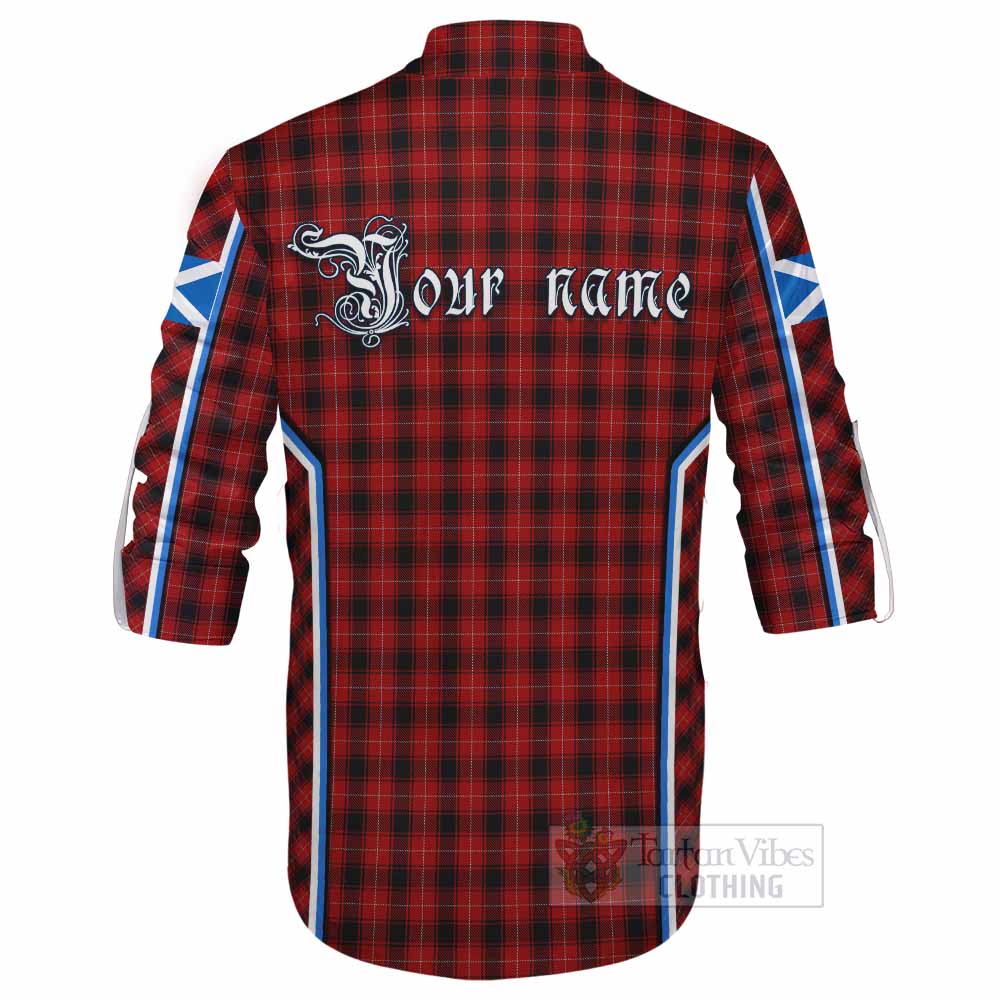 MacIver (McIver) Tartan Crest Ghillie Kilt Shirt Scotland Coat of Arm Flag Style - Tartan Vibes Clothing