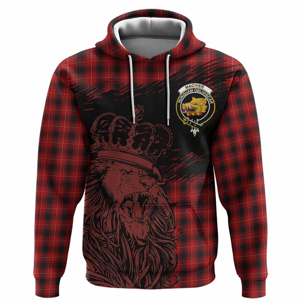 MacIver (McIver) Tartan Crest Hoodie Crowned Lion Heritage Style