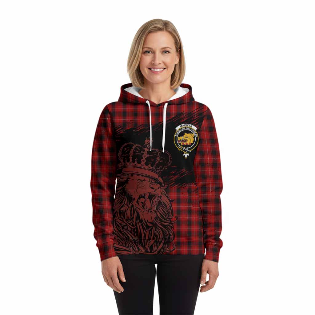 MacIver (McIver) Tartan Crest Hoodie Crowned Lion Heritage Style