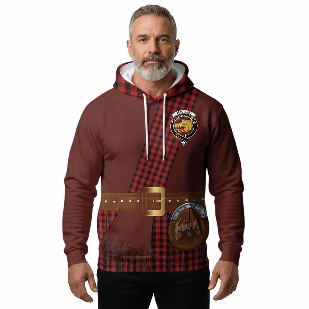MacIver (McIver) Tartan Crest Hoodie Kilt Costume Style