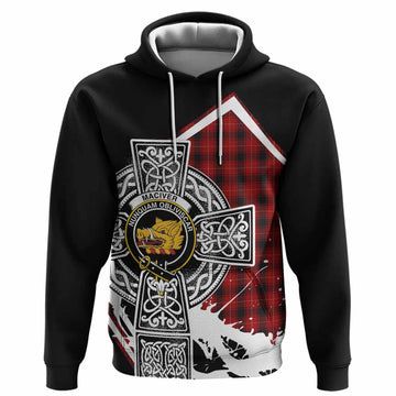 MacIver (McIver) Tartan Crest Hoodie Scottish Celtic Cross Heritage