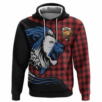 MacIver (McIver) Tartan Crest Hoodie Scottish Golden Lions Wave Flow