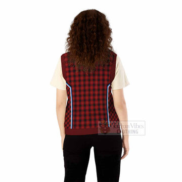 MacIver (McIver) Tartan Crest Knitted V-Neck Vest Scotland Coat of Arm Flag Style - Tartan Vibes Clothing