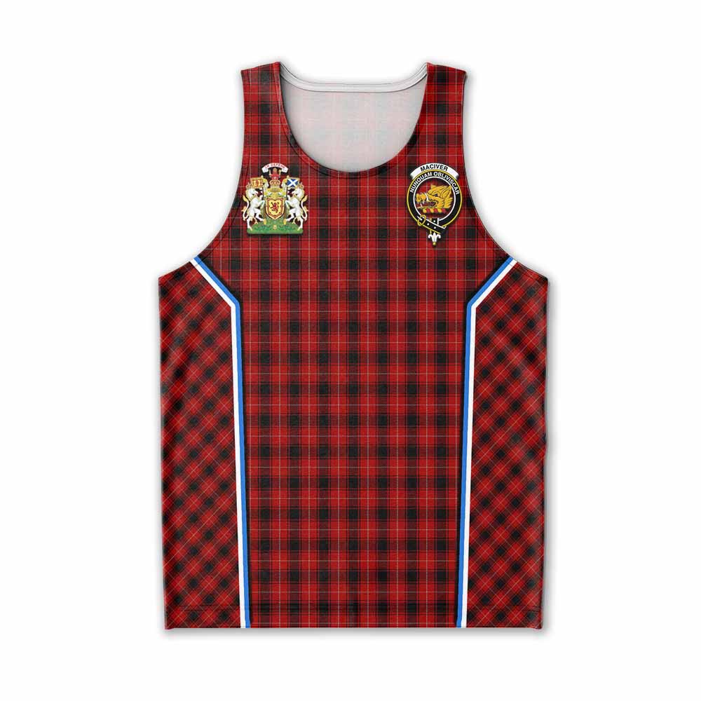 MacIver (McIver) Tartan Crest Men Tank Top Scotland Coat of Arm Flag Style - Tartan Vibes Clothing