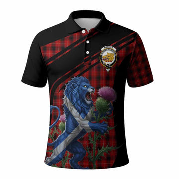 MacIver (McIver) Tartan Crest Polo Shirt Scottish Lion Rampant Thistle