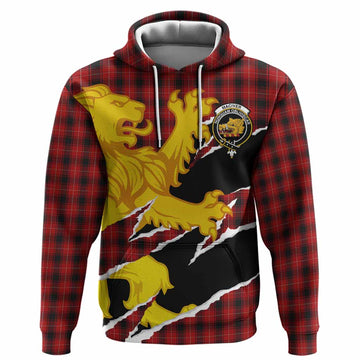 MacIver (McIver) Tartan Crest Scottish Hoodie Heraldic Golden Lion