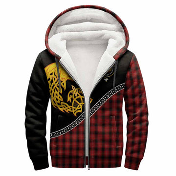 MacIver (McIver) Tartan Crest Sherpa Hoodie Legendary Dragon Knot Half Style