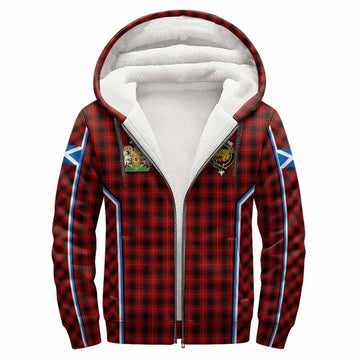 MacIver (McIver) Tartan Crest Sherpa Hoodie Scotland Coat of Arm Flag Style