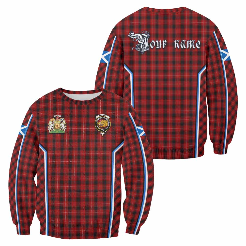 MacIver (McIver) Tartan Crest Sweatshirt Scotland Coat of Arm Flag Style - Tartan Vibes Clothing
