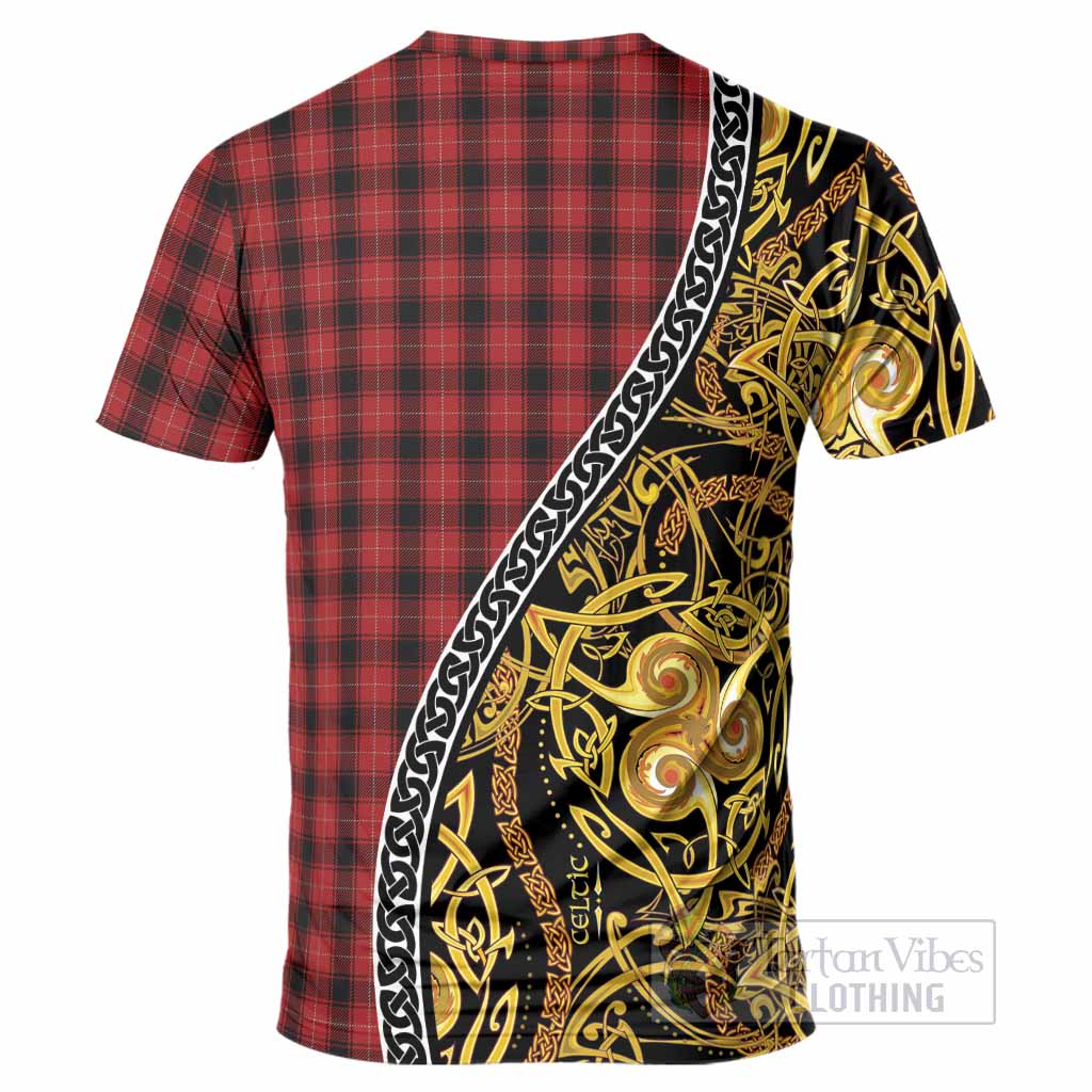 MacIver (McIver) Tartan Crest T-Shirt Celtic Knot and Triple Trickle Spiral Symbols