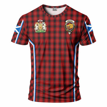 MacIver (McIver) Tartan Crest T-shirt Scotland Coat of Arm Flag Style
