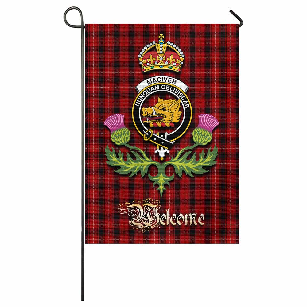 MacIver (McIver) Tartan Family Crest Garden Flag Royal Thistle Welcome Style - Tartan Vibes Clothing