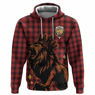 MacIver (McIver) Tartan Family Crest Hoodie Crowned Lion Roaring
