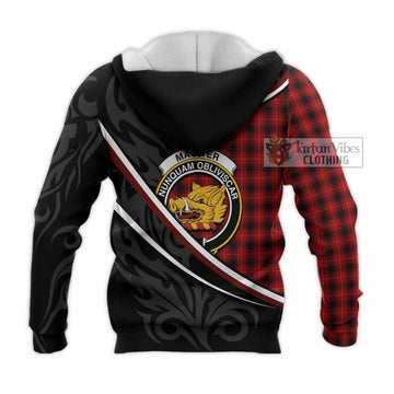 MacIver (McIver) Tartan Family Crest Knitted Hoodie Celtic Scottish Thistle Floral