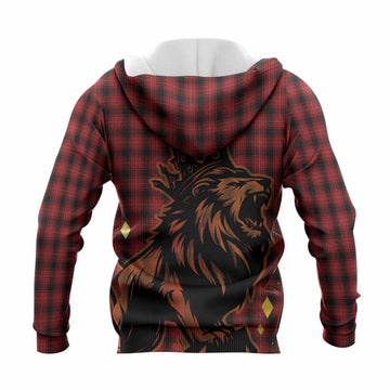 MacIver (McIver) Tartan Family Crest Knitted Hoodie Crowned Lion Roaring