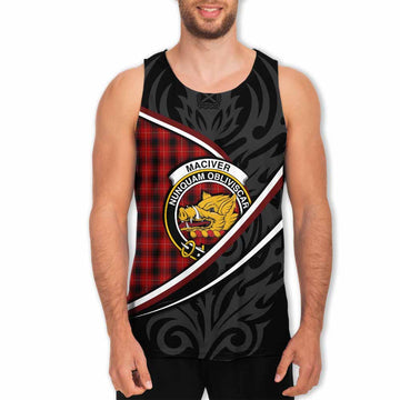 MacIver (McIver) Tartan Family Crest Men Tank Top Celtic Scottish Thistle Floral