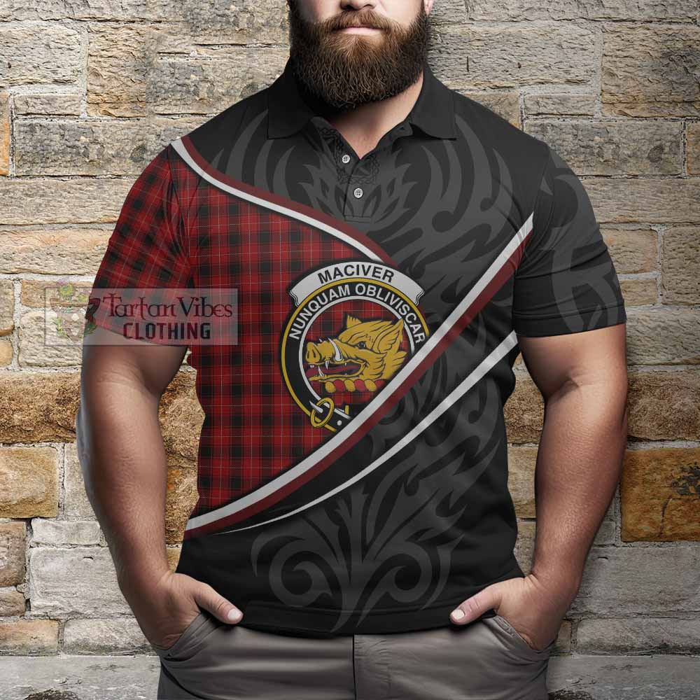 MacIver (McIver) Tartan Family Crest Polo Shirt Celtic Scottish Thistle Floral - Tartan Vibes Clothing