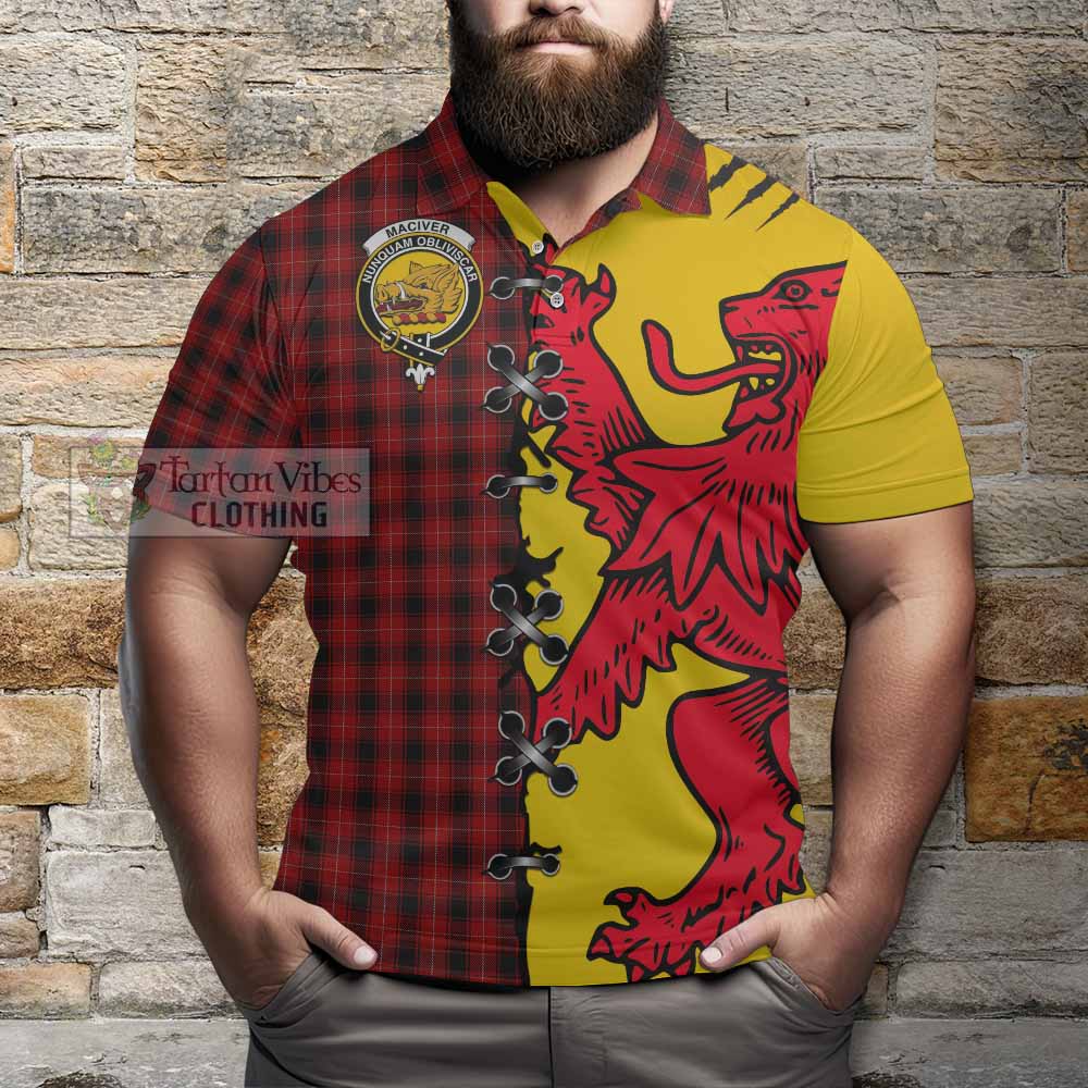 MacIver (McIver) Tartan Family Crest Polo Shirt Lion Rampant Honor - Tartan Vibes Clothing
