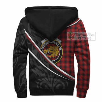 MacIver (McIver) Tartan Family Crest Sherpa Hoodie Celtic Scottish Thistle Floral