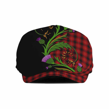 MacIver (McIver) Tartan Flat Cap, Jeff Cap Scottish Thistle Pride Heritage Art