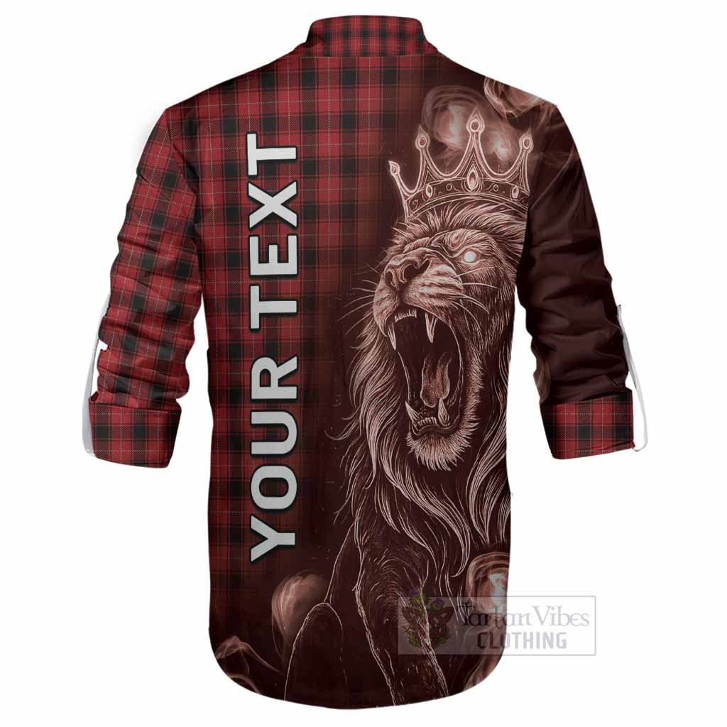 MacIver (McIver) Tartan Ghillie Shirt Roaring Lion Heritage