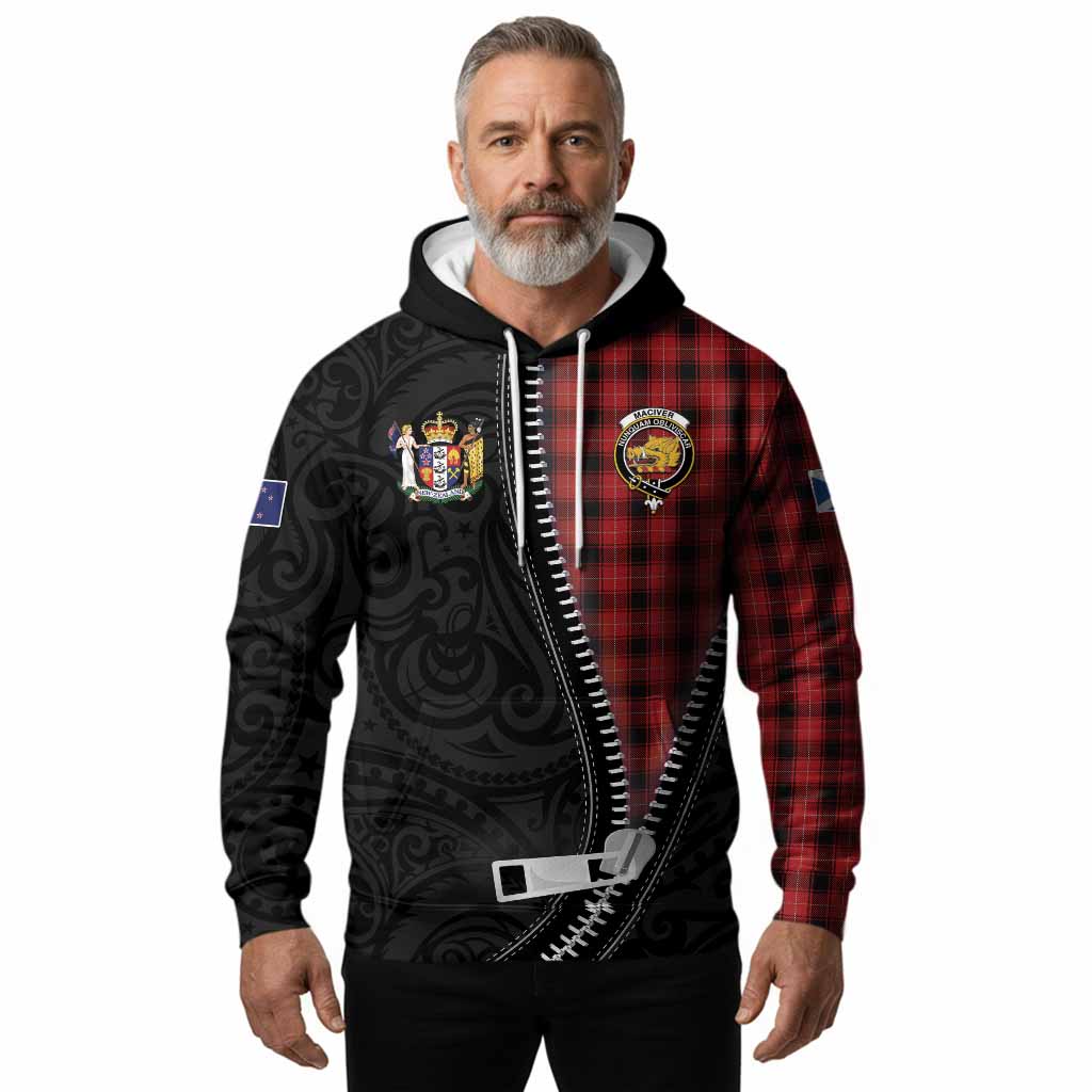 MacIver (McIver) Tartan Hoodie New Zealand Pattern Unique Zipper Stylized