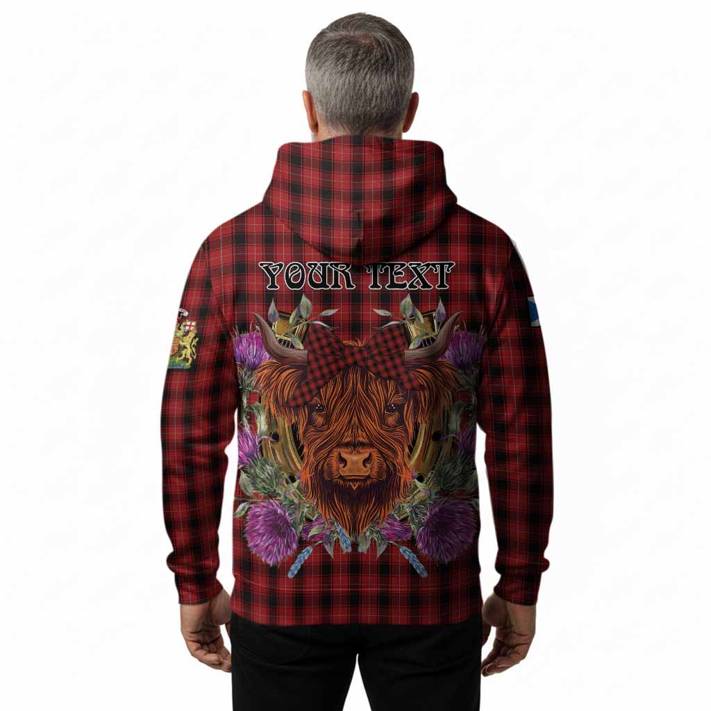 MacIver (McIver) Tartan Hoodie Scottish Thistle Heilan Coo