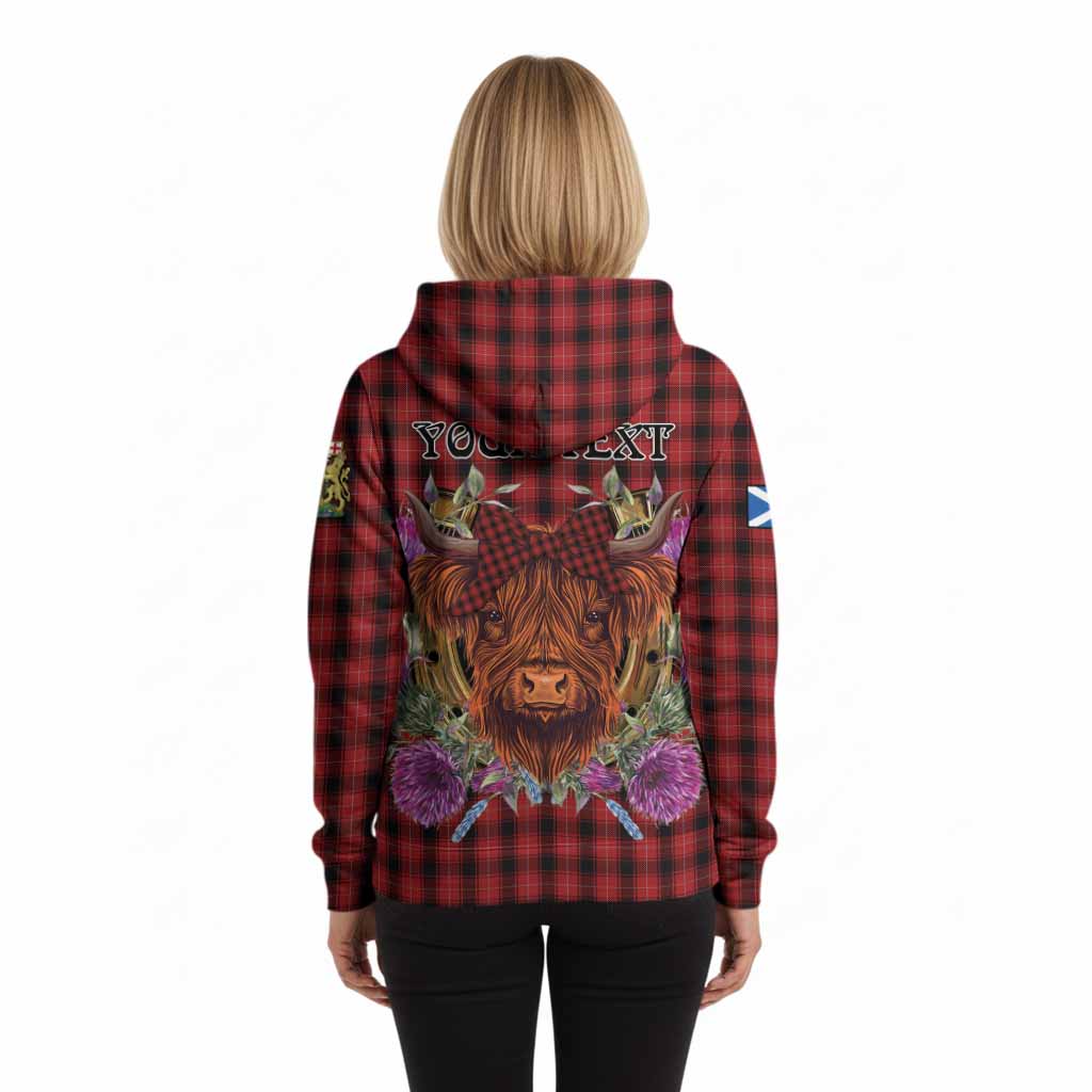 MacIver (McIver) Tartan Hoodie Scottish Thistle Heilan Coo